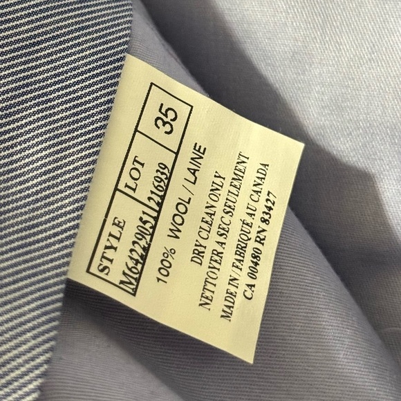 Ballin Men’s Super 120s Wool Travel Twill Comfort-EZE Trouser in Navy size 36 - Picture 5 of 9